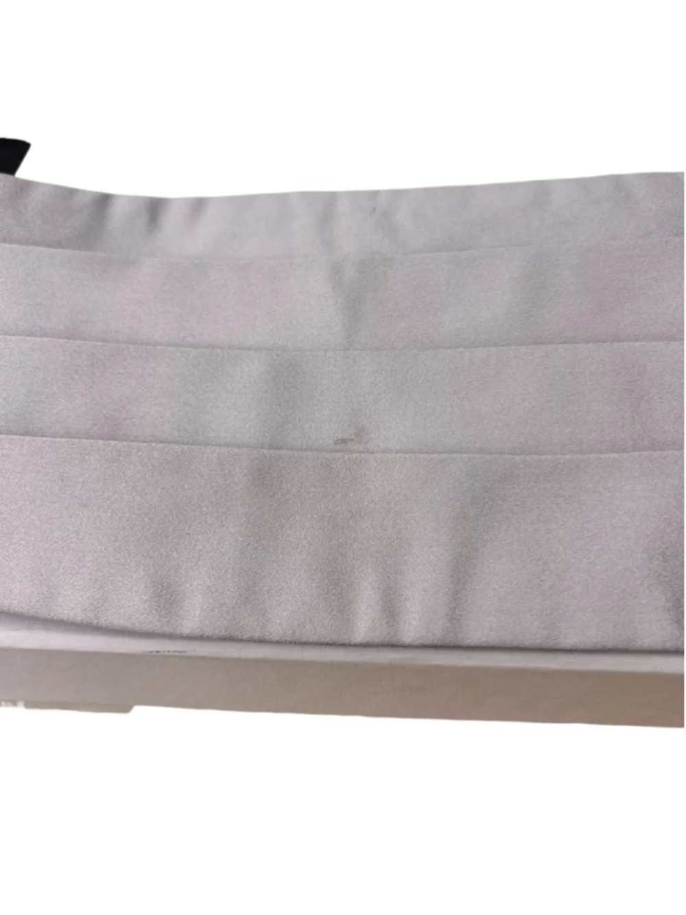 Ermenegildo Zegna Gray Silk Cummerbund OS Wedding Guest Formal Luxury Classic
